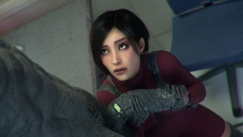 1boy 1girls 2025 3d ada_wong ada_wong_(adriana) alternate_version_available biohazard black_hair both_hands_on_cock bracelet_on_penis brown_eyes cfnm clothed clothed_female clothed_female_nude_male cock_ring disbelief duo eyeliner eyeshadow female foreskin gloves half_gloves holding_penis image_set indoors kneeling kneeling_on_ground laboratory leeterr light_makeup lipstick long_sleeves looking_at_partner male monster monster_cock mr_x penis resident_evil resident_evil_2 resident_evil_2_remake short_hair shoulder_holster straight sweater_dress turtleneck turtleneck_sweater uncircumcised uncircumcised_penis uncut_penis veiny_penis