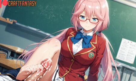 1boy ai-created ai_art ai_assisted ai_generated bangs barefoot blazer blue_bow blue_bowtie blue_eyes blush bow bowtie breasts chalkboard classroom closed_mouth clothing collared_shirt cum cum_on_body cum_on_feet desk eyewear feet female footjob glasses hair_between_eyes indoors jacket large_breasts long_hair long_sleeves looking_at_viewer low_twintails male mosaic_censoring on_desk penis pink_hair pleated_skirt red-framed_eyewear red_jacket sakura_airi school school_desk school_uniform semen semi-rimless_eyewear shirt sitting skirt soles solo_focus straight toes twintails under-rim_eyewear uniform white_shirt white_skirt youkoso_jitsuryoku_shijou_shugi_no_kyoushitsu_e