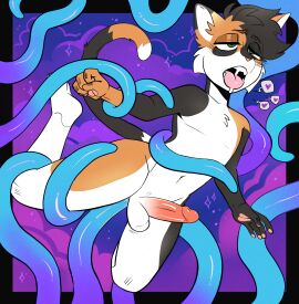 absurd_res ahe_gao anal anal_sex anthro bodily_fluids calico_cat domestic_cat drooling felid feline felis hi_res hunter_(hhdrawer) looking_pleasured male mammal penetration saliva sex solo sparkibarki tentacle tentacle_grab tentacle_in_ass tentacle_penetration tentacle_rape tentacle_sex