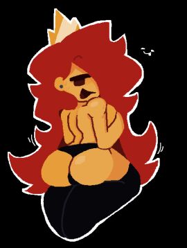 1girls 2d arcaned_roses ass black_panties covered_nipples crown dark-skinned_female dark_skin earrings female female_only long_hair mario_(series) nintendo no_bra panties partially_clothed princess_peach princess_toadstool roses_arcaned solo stockings super_mario_bros.