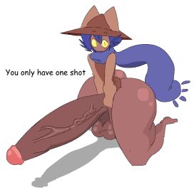 1boy 2d 4four44 anthro ass balls big_ass big_balls big_butt big_penis blush digital_drawing_(artwork) digital_media_(artwork) english_text erect_penis erection felid feline genitals huge_ass huge_butt huge_cock hyper hyper_genitalia hyper_penis male male_only mammal niko_(oneshot) oneshot penis small_but_hung solo solo_focus text white_background