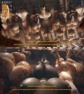 16:9 2020s 2024 3d anthro ass ball_gag bethesda_softworks big_ball_gag big_breasts bondage bound breasts felid female female_pov femsub gag gagged genitals ghostoast group hair hi_res khajiit kidnapped kidnapping mammal multiple_females multiple_girls multiple_subs nipples nude pussy submissive submissive_anthro submissive_female suspended suspension suspension_bondage the_elder_scrolls upside-down widescreen