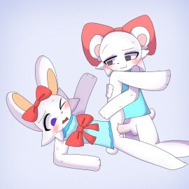 1futa anthro artist_request bear bow female furry futa_on_female futa_penetrating futanari intersex malino_species pretty_blood rabbit_ears rinny_(pretty_blood) ron_(pretty_blood) source_request tears