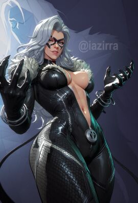 2025 ai_generated big_breasts black_cat_(marvel) blue_eyes bodysuit breasts choker collar curvaceous curvaceous_body curvaceous_female curvaceous_figure curvaceous_hips curvy curvy_body curvy_female curvy_figure curvy_hips domino_mask eyemask felicia_hardy hips hourglass_figure huge_breasts iazirra large_breasts light-skinned_female light_skin marvel marvel_comics marvel_rivals marvel_rivals_style mask masked masked_female massive_breasts open_bodysuit open_clothes seductive seductive_look shiny_body shiny_breasts shiny_clothes shiny_skin skin_tight spider-man_(series) superheroine thick thick_breasts thick_hips thick_thighs thief tight_clothes tight_clothing unzipped unzipped_bodysuit voluptuous voluptuous_female white_fur white_hair wide_hips