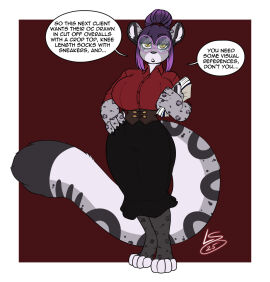 big_breasts breasts cleavage female furry huge_breasts lunarspy tagme thick_thighs wide_hips