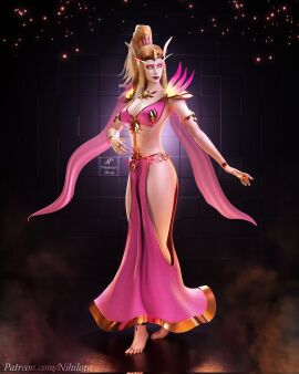 1girls anklet barefoot blonde_hair blood_elf blood_elf_female breasts clothed clothed_female curvy curvy_body curvy_female curvy_figure curvy_hips curvy_thighs dress elf feet female female_only harem_girl harem_outfit hips jewelry legs light-skinned_female light_skin loincloth pale-skinned_female pale_skin pose posing solo thighs toe_ring toes warcraft world_of_warcraft wow yellow_eyes