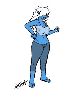 desdemona_(fortnite) female female_only flip_flops fortnite hair_over_eyes sandals solo underworld_desdemona_(fortnite)