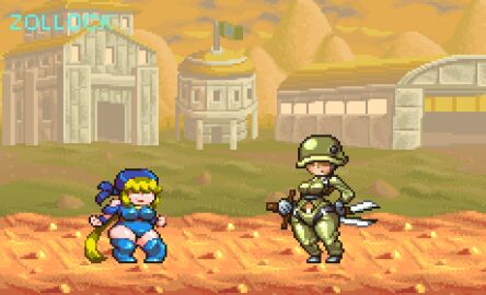 2girls angler_girl animated blonde-haired_female blonde_female blonde_hair breasts death digestion female female_death female_pred female_prey hammerspace hammerspace_vore head_first instant_digestion loop oral_vore pherl_(zollock) pixel_art same_size_vore soldier stomach_deformation struggling struggling_prey swallowed_whole sword unwilling unwilling_prey unwilling_vore vore weapon zollock