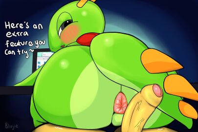 3:2 absurd_res anthro anus aroused ass bedroom_eyes big_butt big_penis blujie blush bubble_butt butt_focus conditional_dnp countershade_torso countershading desk dialogue dragon duo erection foreskin furniture genitals green_body grey_eyes hi_res horn humanoid_genitalia humanoid_penis konqi leaning leaning_forward looking_back male male/male mythological_creature mythological_scalie mythology narrowed_eyes on_lap partially_retracted_foreskin penis presenting presenting_anus presenting_hindquarters rear_view red_scarf scalie scarf seductive short_stack sitting sitting_on_another sitting_on_lap solo_focus table tail vein veiny_penis