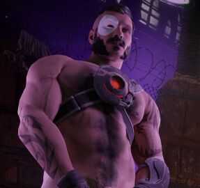 beard chest_hair cybernetic_eye daddy dilf gay hairy hairy_chest hairy_male hya_cynthartz kano_(mortal_kombat) male male_only mortal_kombat mortal_kombat_11 moustache muscular muscular_male netherrealm_studios solo solo_focus solo_male tattoo tattoo_on_arm tattooed_arm