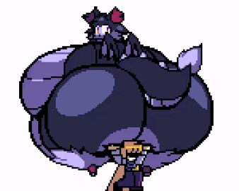 animated ass ayax_(ayaxstudio) bbm big_ass bubble_ass bubble_butt huge_ass moobs overweight testthehuman thick_thighs wide_hips