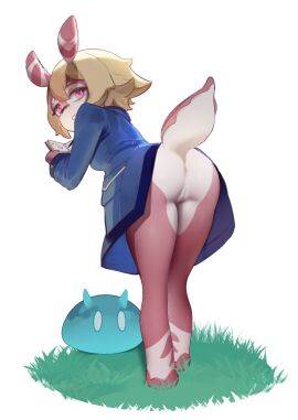 ass female genshin_impact hi_res kondoee melusine_(genshin_impact) mihoyo solo