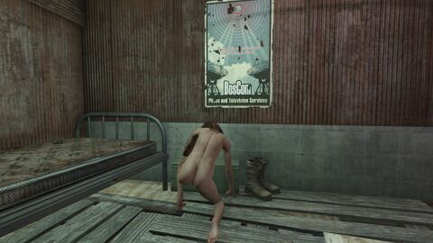 1girls 3d back_view completely_nude completely_nude_female fallout_4 female female_only nude nude_female solo stanoth
