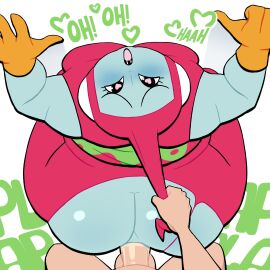 1boy 1girls against_wall alien alien_girl anal anal_penetration anal_sex ass big_ass big_breasts big_penis breasts bubble_ass bubble_butt chubby chubby_female clothing dragon_ball dragon_ball_super easy_access fat_ass female gloves heart-shaped_pupils huge_ass human large_ass lovetopullmicke male male_pov nude nude_male penis png pov ribrianne ripped_clothing sex straight straight_sex thick_ass thick_thighs white_background wide_hips