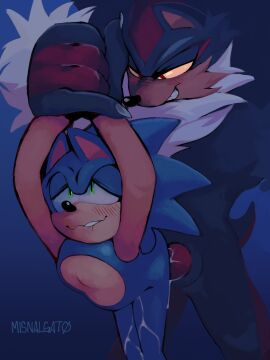 4_toes 5_fingers absurd_res anal anal_sex animal_genitalia animal_penis anthro anthro_on_anthro anthro_penetrated anthro_penetrating anthro_penetrating_anthro arm_grab ass bedroom_eyes belly belly_inflation big_dom_small_sub big_penis bite biting_lip black_body black_fur black_nose blue_background blue_body blue_fur blush blush_lines bodily_fluids canine_genitalia canine_penis chest_tuft claws cum cum_drip cum_in_ass cum_inside cum_on_anus cum_on_ass cum_on_butt cum_on_knot cum_on_leg cuntboy cuntboy/male cuntboy_penetrated digital_media_(artwork) dildo dominant dripping duo eulipotyphlan feet fingers fucked_silly fur gay genital_fluids genitals gradient_background green_eyes grey_claws half-closed_eyes hi_res holding_arms inflation intersex intersex/male intersex_penetrated knot knotted_dildo larger_anthro larger_male looking_at_another looking_at_partner looking_pleasured looking_up male male_penetrated male_penetrating mammal misnalgatos multicolored_body muscular muscular_anthro muscular_male narrowed_eyes penetration penile penile_penetration penis penis_in_ass quills_(anatomy) red_eyes red_knot red_penis red_stripes seductive sega sex sex_toy shadow_the_hedgehog shadow_the_werehog sharp_teeth sheath short_tail simple_background size_difference small_sheath smaller_anthro smaller_cuntboy smaller_intersex smaller_penetrated sonadow sonic_(series) sonic_the_hedgehog sonic_the_hedgehog_(series) sonic_unleashed standing standing_sex stripes tail tan_body tan_fur teeth three-quarter_view toes tuft two-tone_body watermark were wereeulipotyphlan werehog white_body white_fur yaoi yellow_sclera