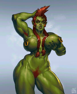 1girls 2023 abs areolae arm_up armpits artist_name belly_button biceps big_breasts big_lips black_sclera braid breast_grab breasts breath busty cassandra_(virgoart1509) clitoral_hood clitoris completely_nude cowboy_shot cum cum_on_face curvaceous curvy dark_nipples ear_piercing earrings eyelashes face_markings facepaint female female_pubic_hair front_view genitals green_body green_skin hair hair_between_breasts hand_behind_head hand_on_head hi_res holding_breast huge_thighs humanoid justsomenoob large_breasts legs_apart long_hair looking_at_viewer mohawk muscular muscular_arms muscular_female muscular_legs muscular_thighs naked navel nipple_piercing nipple_rings nipples nude nude_female orange_hair orc orc_female original original_character piercing plump_lips pointy_ears pose posing presenting presenting_breasts pubic_hair pussy red_hair semen semen_on_face signature simple_background solo solo_female standing stomach sweat sweatdrop sweating sweaty_body sweaty_breasts teeth teeth_showing thick_lips thick_thighs thighs tusks twin_braids vagina voluptuous wide_hips yellow_eyes