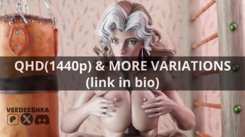 1boy 1boy1girl 1girls 3d 3d_animation 3d_model big_breasts breasts brown_hair female green_eyes male marvel marvel_comics marvel_rivals penis rogue_(marvel_rivals) rogue_(x-men) sound tagme titjob veedeeshka video white_hair x-men
