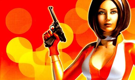 ai_assisted breasts brown_hair cate_archer green_eyes medium_breasts no_one_lives_forever red_lipstick video_game_character video_games