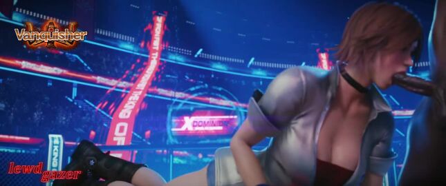 1boy 1girls animated dark-skinned_male dark_skin fellatio female gameplay_mechanics interracial kazama_asuka lewdgazer oral ricebunny sound tagme tekken tekken_8 video