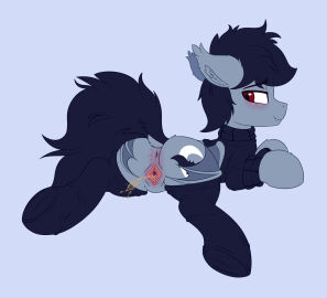 anus bat bat_pony bat_wings blush bodily_fluids clothing cuntboy cutie_mark dark_hair equid equine feral footwear friendship_is_magic fur genital_fluids genitals grey_body grey_fur hasbro hi_res horse hybrid intersex mammal membrane_(anatomy) membranous_wings my_little_pony peeing pony pussy quiet_midnight red_eyes shirt socks solo sperokea spread_pussy spreading sweater topwear turtleneck urination urine urine_spray urine_stream vampire vampony watersports wings