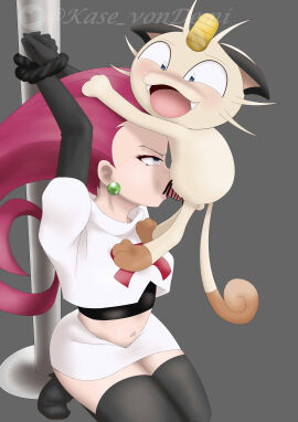 1boy 1girls angry angry_face anthro balls censored clothing demivonkase earrings face_fucking female furry hi_res human_on_anthro jessie_(pokemon) male meowth midriff oral oral_sex penis pokemon pokemon_(anime) pokemon_(species) pokephilia pokémon_(species) questionable_consent restrained tail team_rocket