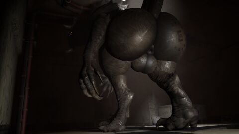 2_horns 3d anus ass balls basement bethesda_game_studios big_ass big_butt black_body brown_body butt_tattoo ceiling_lamp claws darkness deathclaw digital_media_(artwork) fallout feral furniture genitals glowing glowing_eyes hi_res horn huge_ass huge_butt inside lamp looking_at_viewer looking_back looking_back_at_viewer male male_only microsoft monster penis presenting presenting_hindquarters raised_tail roblox scalie solo spikes spikes_(anatomy) spotlight standing tail tattoo watermark willie_piv