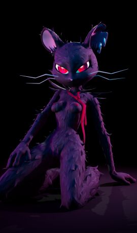 2024 3d absurd_res anthro black_body black_fur bottomless bottomless_anthro bottomless_female breasts bufflovestheart camille_(fortnite) clothed clothing digital_media_(artwork) ear_piercing ear_ring epic_games exposed_breasts female fortnite fortnite:_battle_royale fur genitals hi_res looking_at_viewer mammal mostly_nude mouse murid murine necktie necktie_only nipples nude piercing pink_eyes pink_nose pussy rat red_necktie ring_piercing rodent seducing_viewer seductive simple_background smile solo whiskers