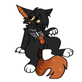 absurd_res anthro balls blep erection felid felidae feline genitals hi_res male mammal solo solo_focus sparkles spread_legs spreading tongue tongue_out wickedwhiskerz