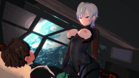 100_kanojo 1boy 3d 3d_animation aijou_rentarou big_breasts brown_hair canon_couple couple_sex cowgirl_position cum cum_in_pussy cum_inside doridoriko eiai_nano female kimi_no_koto_ga_dai_dai_dai_dai_daisuki_na_100-nin_no_kanojo koikatsu latex latex_clothing lovers male red_eyes romantic romantic_couple romantic_sex sex short_hair sound sound_effects suit tagme the_100_girlfriends_who_really_really_really_really_really_love_you tsumi45 video white_hair