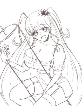 big_breasts breasts female library_of_ruina lobotomy_corporation project_moon queen_of_hatred ten_oekaki