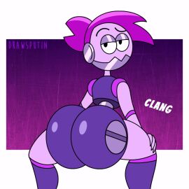 1girls animated ass big_ass big_butt cartoon_network drawsputin en1d enid female female_focus female_only gif looking_at_viewer looking_back loop looping_animation ok_k.o.!_let's_be_heroes robot robot_girl solo solo_female solo_focus tagme twerk twerking