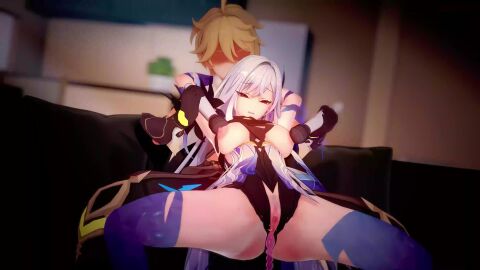 10yen_jondo(artist) 1boy 1girls 3d aether_(genshin_impact) animated balls big_balls big_breasts big_penis blowjob censored cum dominant_male ejaculation fat_ass gloves holding horny_female koikatsu long_hair longer_than_one_minute maledom mihoyo multiple_poses pleasure_face sex_toy skirk_(genshin_impact) sound squirting tagme taller_girl thick_thighs vaginal_penetration vaginal_sex veiny_penis video