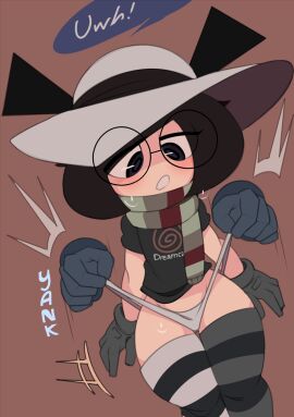 1boy 1girls box_(captainkirb) box_(character) captain_kirb female floating floating_hands glasses male original tagme the_boxes_(captainkirb)