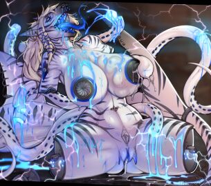 after_rape after_sex ahe_gao anthro arm_tattoo back_tentacles big_breasts black_nipples blue_blood bodily_fluids breasts cephalopod cleopatra_la_jauge coleoid colored_blood cum cum_from_pussy cum_in_pussy cum_inside cybernetics cyborg digital_media_(artwork) ear_piercing electricity electrogenesis facial_piercing female fin fish forked_tongue furgonomics furry-specific_piercing gauged_ear genital_fluids genitals gore guro hair hi_res huge_breasts hybrid implied_rape lactating looking_pleasured machine mammal marine masochism milk mollusk navel navel_piercing nipple_fetish nipple_penetration nipple_play nipple_plugs nipples noizen nose_piercing penetration piercing plug_(sex_toy) pubic_tattoo pussy pussy_fins ring_piercing rivet_piercing sex_toy shark shoulder_tattoo simple_background solo solo_focus striped_body stripes tail tattoo teeth tentacle tentacle_in_nipple tentacle_penetration thei'mare thick_thighs tongue unusual_blood unusual_bodily_fluids