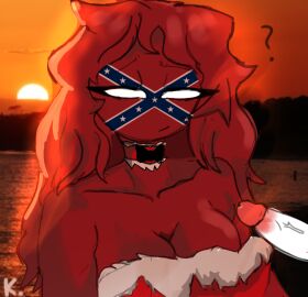 1boy 1girls average_sized_penis christmas_outfit confederate_states_of_america_(countryhumans) confused_look countryhumans countryhumans_girl erect_penis female incest kingkokoko35 male penis question_mark sunset traitors united_states_of_america_(countryhumans)
