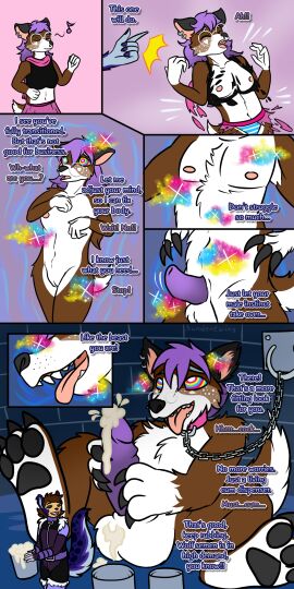1:2 absurd_res animal_genitalia animal_humanoid anthro anthro_to_feral balls big_penis bodily_fluids body_hair_growth bodysuit bound breast_shrinking breasts brown_body brown_fur bucket canid canine canis chained chains claw_growth claws clothing collar comic container countershading cum cum_in_bucket cum_in_container deer detransition ear_piercing ear_ring english_text eyewear facial_piercing female feral forced_transformation freckles ftm_transformation fur gender_transformation genital_fluids genital_growth genitals glasses growth hair hi_res humanoid hypnosis laurie_(star-twinkle) male mammal mammal_humanoid masturbation mind_alteration mind_control navel nipples nose_piercing nude original_character panties pawpads paws penis penis_growth piercing purple_hair pussy pussy_to_penis_tf ring_piercing ringed_eyes rodent rodent_humanoid scarf sciurid sciurid_humanoid sheath skinsuit snapping_fingers snout snout_growth solo sparkles squirrel star-twinkle tearing_clothing teeth text tight_clothing tongue tongue_out torn_clothing trans_(lore) trans_woman_(lore) transformation tree_squirrel_humanoid underwear vulva white_body white_fur wolf