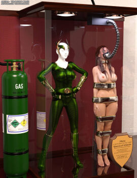 3d aquaman_(series) bound bound_arms bound_legs completely_nude dc dc_comics female mannequin mera nude nude_female thejpeger