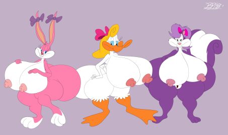 2023 2d 2d_(artwork) 2d_artwork 3girls anatid anseriform anthro ass avian babs_bunny big_ass big_breasts big_butt bird bird_girl blastprocessing16 breasts bunny digital_art digital_drawing_(artwork) digital_media_(artwork) duck female fifi_la_fume furry furry_female huge_ass huge_breasts huge_butt multiple_females multiple_girls mustelid rabbit rabbit_ears rabbit_girl shirley_the_loon skunk skunk_girl skunk_tail thick thick_ass thick_butt thick_thighs tiny_toon_adventures warner_brothers
