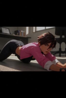 ai_art ai_generated comics dispatch dispatch_(game) female game invisigal_(dispatch) kurtvink superheroine tagme video