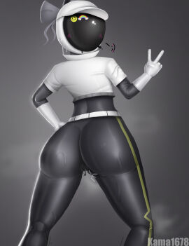 ass ass_focus astronaut_suit clothes faceless_female female female_only glitch_productions kama1678 latex_suit murder_drone murder_drones pussy pussy_focus pussy_juice tessa_elliot tessa_elliot_(space_suit) wet_clothes wet_pussy