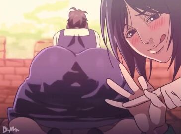 2girls 60fps animated ass ass_in_dress ass_shake attack_on_titan big_ass blush d-art fart fart_fetish farting female funny gabi_braun huge_ass interpolated large_ass loop pieck_finger shingeki_no_kyojin shorter_than_10_seconds shorter_than_30_seconds smooth_animation sound tagme twerking video