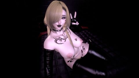 1girls 3d 4k areolae big_breasts black_lipstick black_makeup blonde_female blonde_hair breasts choker crashbanditkut feet female female_focus full-body_tattoo grey_eyes hair heart heart_tattoo heels hi_res high_resolution highres latex latex_clothing latex_gloves latex_legwear light-skinned_female light_skin lips lipstick long_hair looking_away makeup navel_piercing nipples original original_character partially_clothed partially_nude peace_sign piercing pubic_hair qos qos_tattoo queen_of_spades queen_of_spades_symbol queen_of_spades_tattoo seductive seductive_eyes seductive_look solo spade_tattoo stockings submissive submissive_female thighs v virt-a-mate virtamate