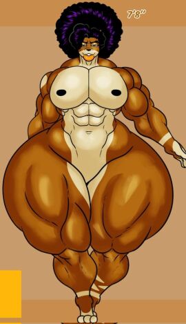 1boy abs afro anthro bottom_heavy bottom_heavy_femboy femboy furry giant_hips giant_thighs huge_hips huge_thighs jacky_arts male male_only muscles muscular muscular_femboy muscular_male muscular_thighs nipples nude oc original original_character pecs plump_lips solo strong thick_lips thunder_thighs venus_(jacky_arts) wide_hips