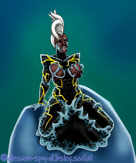 african african_female ahe_gao ahegao_face ahsum_spy-d breasts bsky_link bush corruption dark-skinned_female dark_skin ebony female female_focus female_only marvel marvel_comics nude nude_female original_design ororo_munroe penetration pussy slime solo solo_female solo_focus storm_(symbiote_storm) storm_(x-men) symbiote symbiote_host symbiote_takeover tentacle tentacle_in_pussy tentacle_penetration white_hair x-men