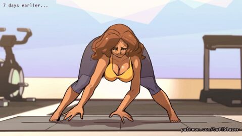 1girls animated ass ass_shake autumn_(tail-blazer) female gym huge_ass solo tagme tail-blazer