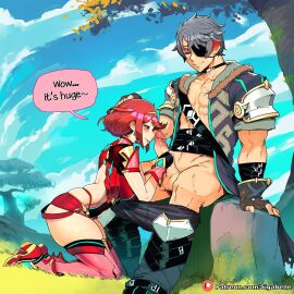 ai_assisted ai_generated anime anime_style big_ass big_breasts breasts caption clitoris comic comic_page curvaceous curvaceous_body curvaceous_female curvaceous_figure dialogue female female_focus fit_female girl girly hentai hourglass_figure huge_ass huge_breasts imminent_fellatio manga manga_page patreon penis_grab pussy pyra pyra_(xenoblade) red_hair sexy shiny sigabelle speech_bubble story text text_bubble uncensored vagina voluptuous voluptuous_female waifu waifu_diffusion xenoblade_(series) xenoblade_chronicles xenoblade_chronicles_(series) xenoblade_chronicles_2 xenoblade_chronicles_3 xenoblade_chronicles_x zeke_von_genbu_(xenoblade)