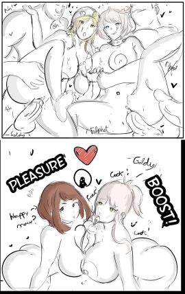 2girls 4girls alternate_ass_size alternate_breast_size asian_female ass big_ass big_breasts blonde_hair breast_grab breast_hold breasts brown_hair collar completely_nude completely_nude_female cum cum_between_breasts cum_in_pussy cum_inside cum_on_breasts cum_on_face double_paizuri ejaculation ejaculation_between_breasts elphelt_valentine fan female g-nsfw gangbang guilty_gear guilty_gear_strive hands-free hands-free_paizuri happy happy_sex heart huge_breasts large_breasts licking_lips male my_hero_academia nipples nude nude_female ochako_uraraka original original_character paizuri paizuri_on_lap pov pov_paizuri prostitution ryn_(g-nsfw) serena_(g-nsfw) sex smile straight teamwork tongue tongue_out vaginal_penetration