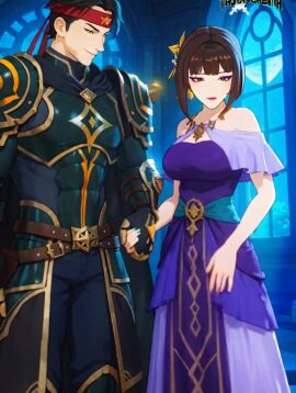 1boy1girl adoptable-ai ai_assisted ai_generated anime_style armor bedroom black_hair blush breasts canon_couple dress dress_lift dress_pull earring eyeshadow fair-skinned_female fair-skinned_male female headband high_quality high_resolution highres holding_hands jewelry light-skinned_female light-skinned_male logo looking_at_partner male mature_female mature_male mature_man mature_woman mayethikayian_(species)_(the_legendary_tauran'creima) muscular muscular_male museala_musaileimoreila_(the_legendary_tauran'creima) naughty_face naughty_smile night night_sky no_sound orange_eyes original original_characters painted_nails palace pale-skinned_female pale-skinned_male room sacredcourage seductive_eyes seductive_look seductive_smile self_upload serenity_addlebeen_(the_legendary_tauran'creima) short_hair shorter_than_30_seconds stable_diffusion starry_sky stars tagme the_legendary_tauran'creima uncensored uncensored_pussy uncensored_vagina video voluptuous_female wholesome window