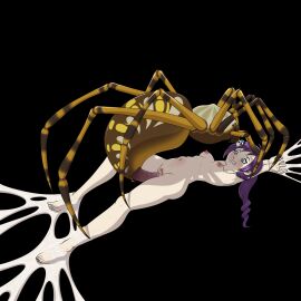1girls arachnid arachnophilia arthropod arthropod_webbing black_background blue_eyes borrowed_character bound breasts clenched_teeth female feral feral_on_female feral_on_human feralcatalyst hair hi_res human insectophilia interspecies long_hair mammal medium_breasts nipples nude nude_female original ovipositor penetration purple_hair pussy restrained spider spider_web spread_legs stomach_bulge teeth trapped vaginal_penetration web_bondage wide_eyed zone-tan zoophilia