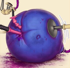 1girls anal_plug blueberry_inflation blueberry_juice body_inflation bondage breast_milking breasts buttplug cum dildo dildo_in_pussy dildo_insertion dildo_penetration embarrassed embarrassed_female embarrassed_nude_female female female_focus helpless humiliation immobile immobilization immobilized inflation juice juices juicing lactating lactation leaking leaking_cum machine madelyn_walsh_(villaru) milking milking_machine morbidly_obese_female oc original original_character penetration pussy spherical_inflation unusual_cum villaru willy_wonka_and_the_chocolate_factory